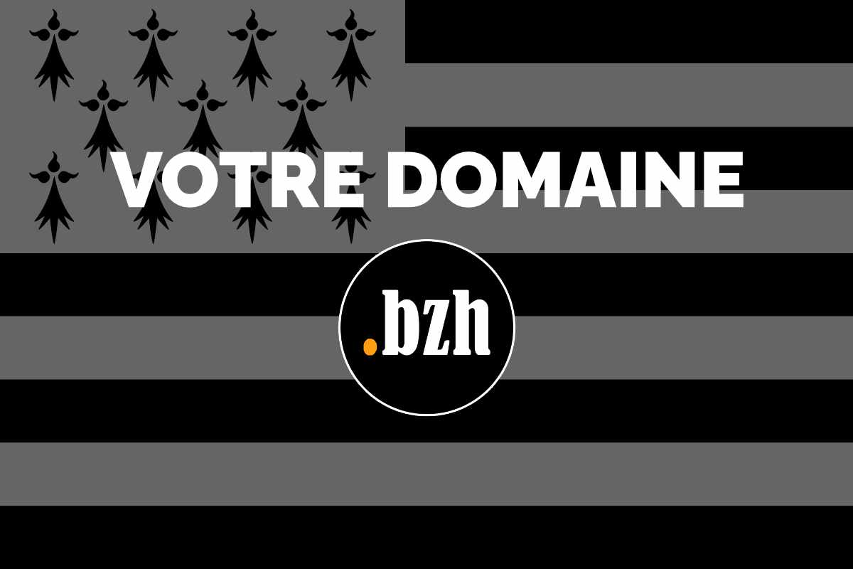 Drapeau Bretagne et titre Votre domaine bzh